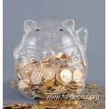 custom transparent Cat animal piggy bank box